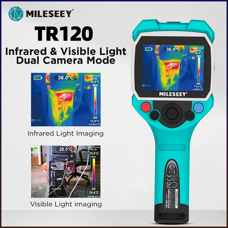 

Mileseey TR120 Professional Thermal Imager High Resolution Infrared Thermal Camera High Senstive Thermal Imager for Repair