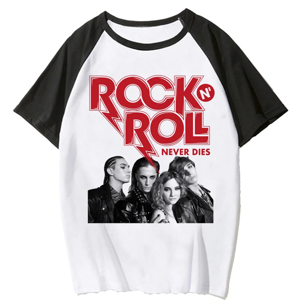 Футболка Maneskin Y2K Женская забавная футболка Аниме Манга японская одежда