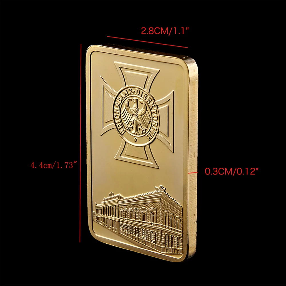 Железная монета с золотым покрытием 1 унция