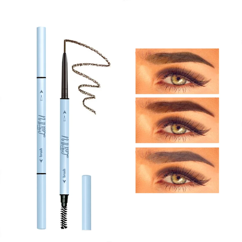 

5 Colors New Round Tip Eyebrow Pencil Waterproof No Clumping Smooth and Easy To Color Natural Tattoo Eyebrow Pen Brow Makeup