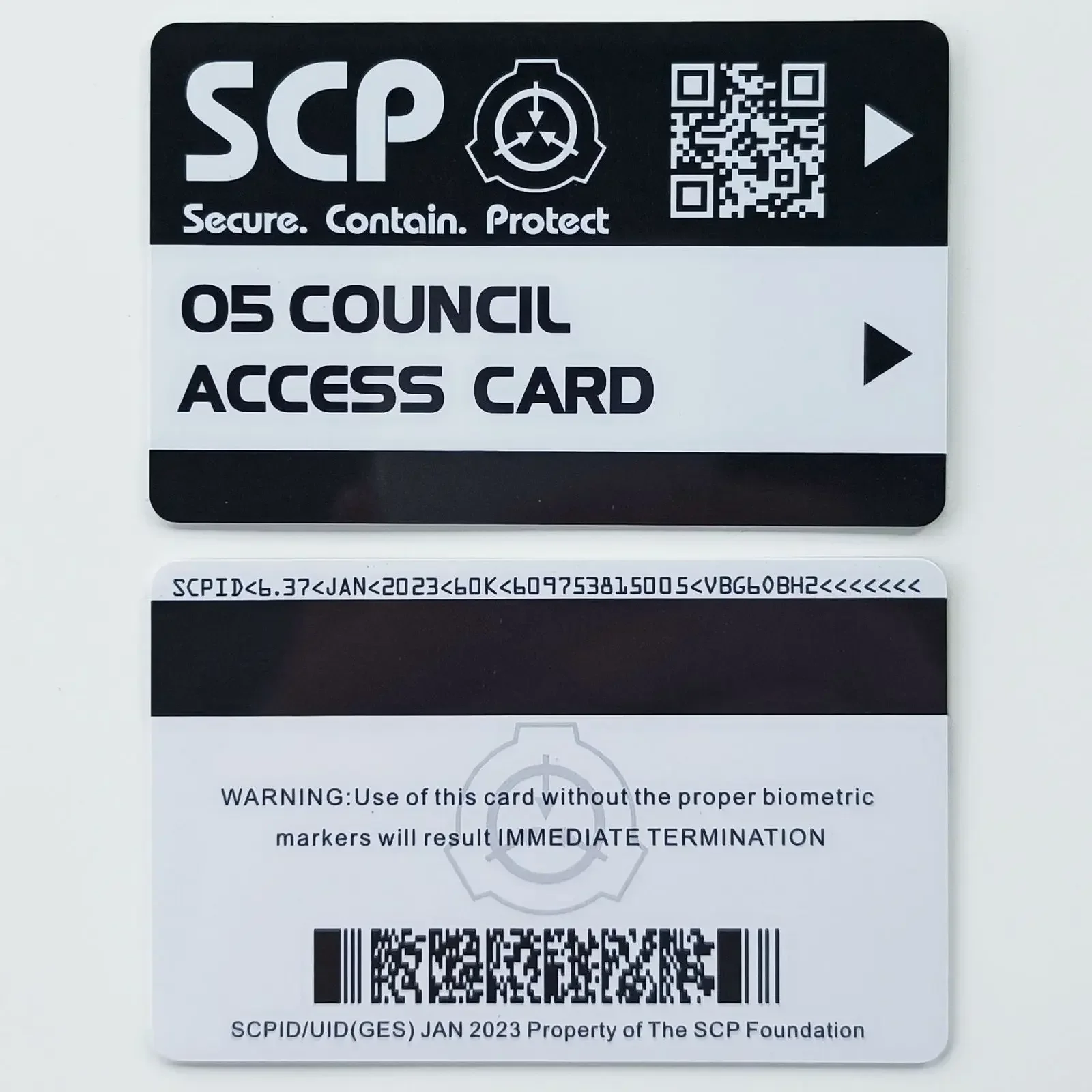 

Карта доступа SCP Foundation для косплея