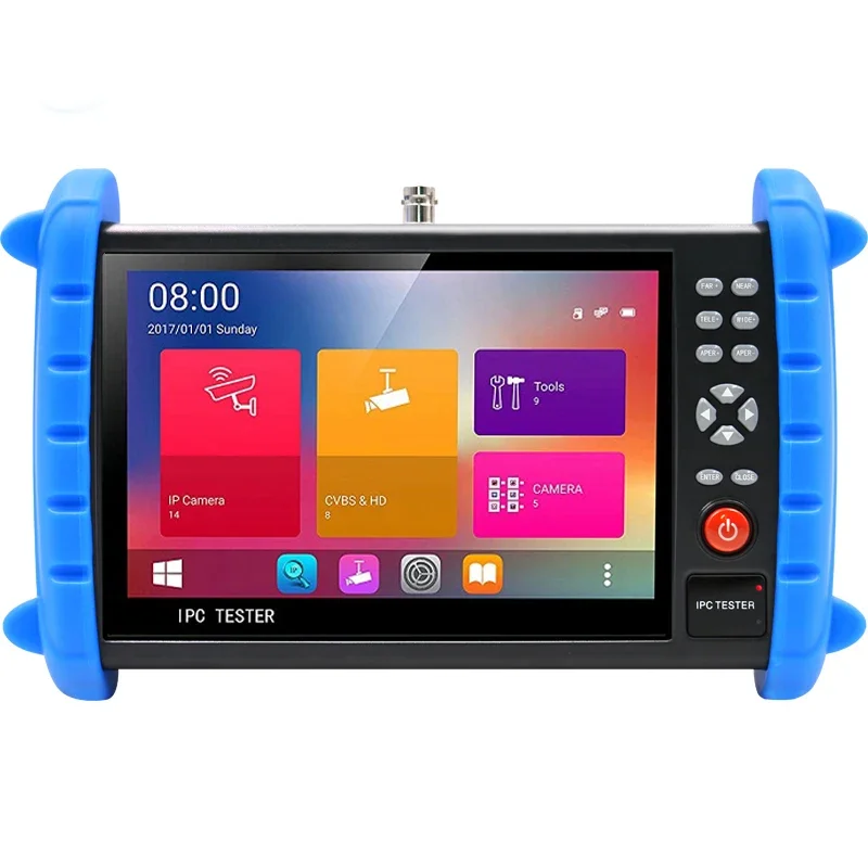 IPC-XATCHS Тестер IP-камеры видеонаблюдения H.265 4K IP 8MP AHD TVI CVI SDI HDMI-in 7-дюймовый тестер