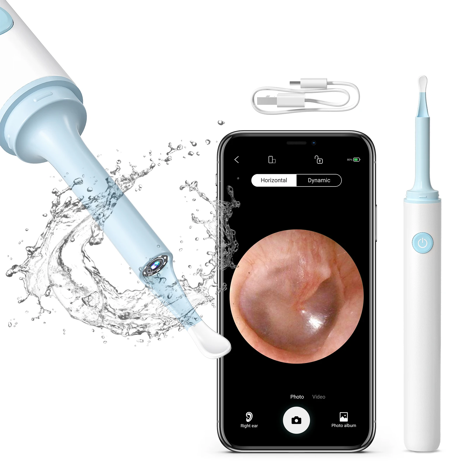 

3MP 1080P Ear Cleaning Remove Picker WiFi Wireless Otoscope Visual Use Nose Endoscope 4mm Camera Electric Baby Ear Wax Cleaner