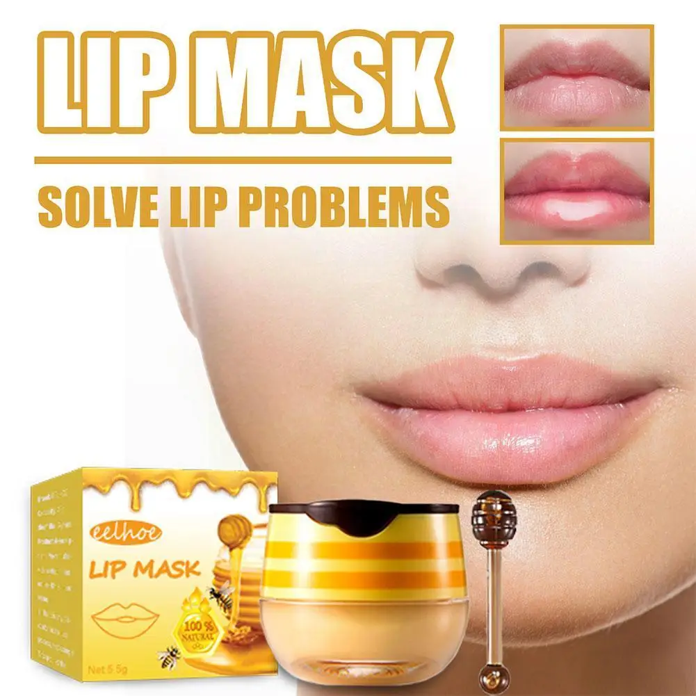 

Бальзам для губ Honey, увлажняющая маска для губ с прополисом, средство для удаления мертвой линии, питательная кожа для губ с косметическим маслом C3J5