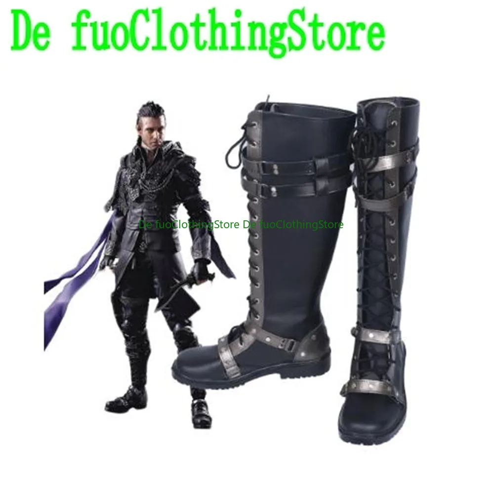Final Fantasy XV Nyx Ulric Сапоги Обувь для косплея Игра Аниме Карнавал Вечеринка Хэллоуин