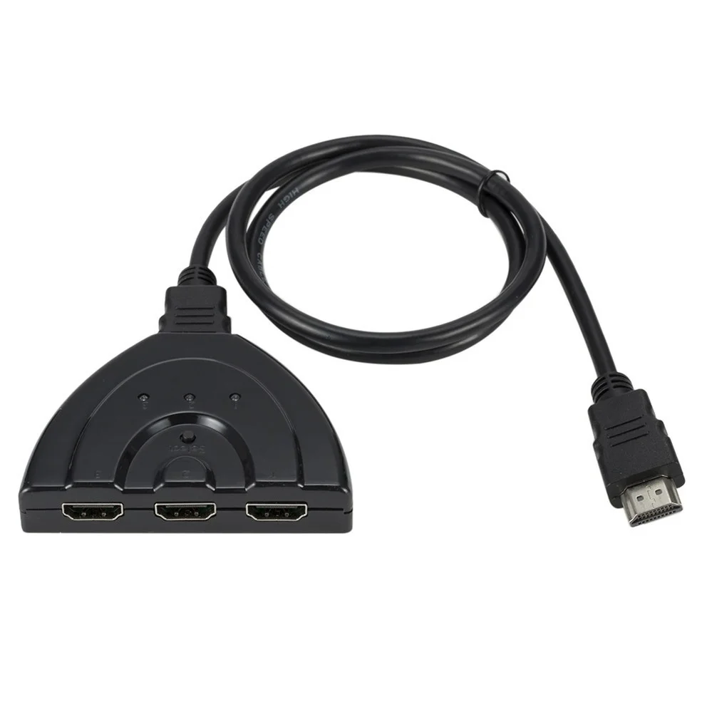 PzzPss 3 порта HDMI коммутатор адаптер кабель 1080P Сплиттер концентратор в 1 выход