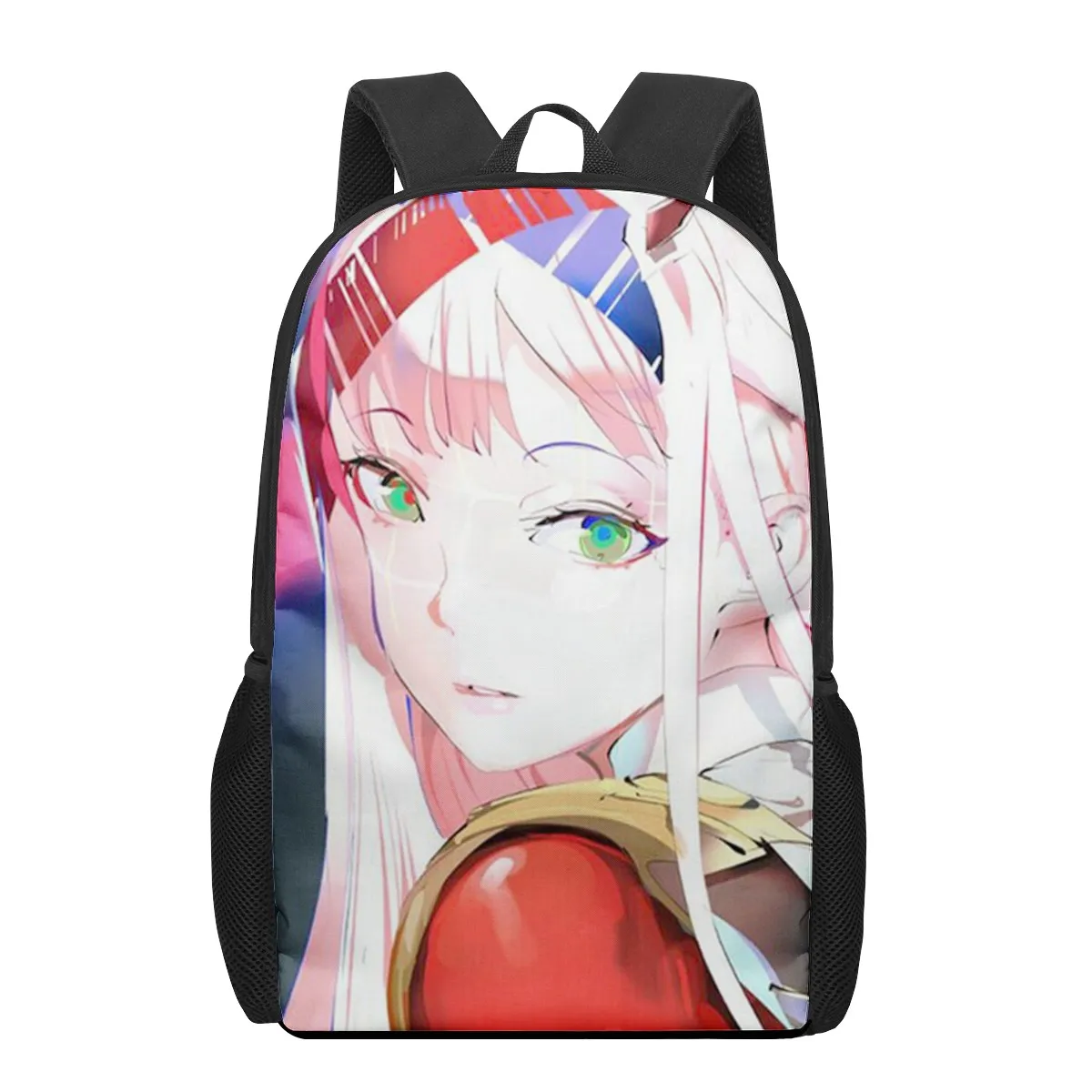 DARLING in the FRANXX Anime 3D Pattern School Bag for Children Girls Boys Casual Book Bags Kids Backpack Boys Girls Schoolbags B