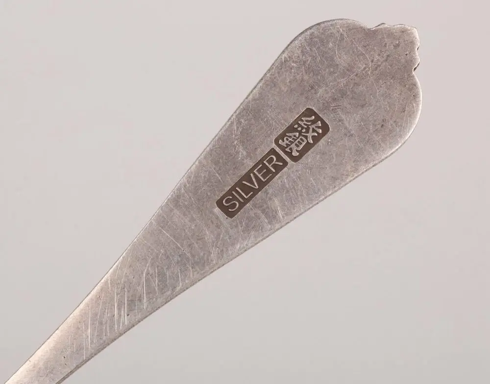 Изысканная мерная ложка с уникальным китайским старинным серебряным покрытием