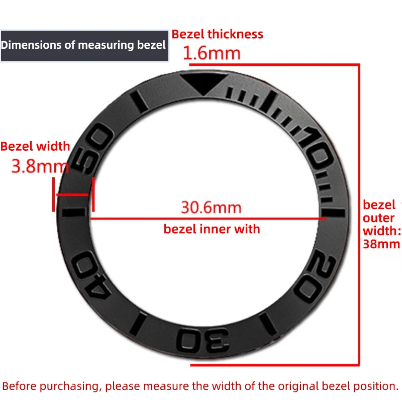 Керамическое кольцо-часы для яхты Rolex объемные часы со скошенным шрифтом цельные