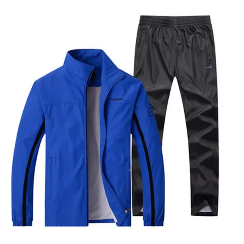 

Спортивный костюм мужской однотонный, спортивная одежда, Модный комплект одежды для мужчин, осенний комплект спортивных штанов оверсайз