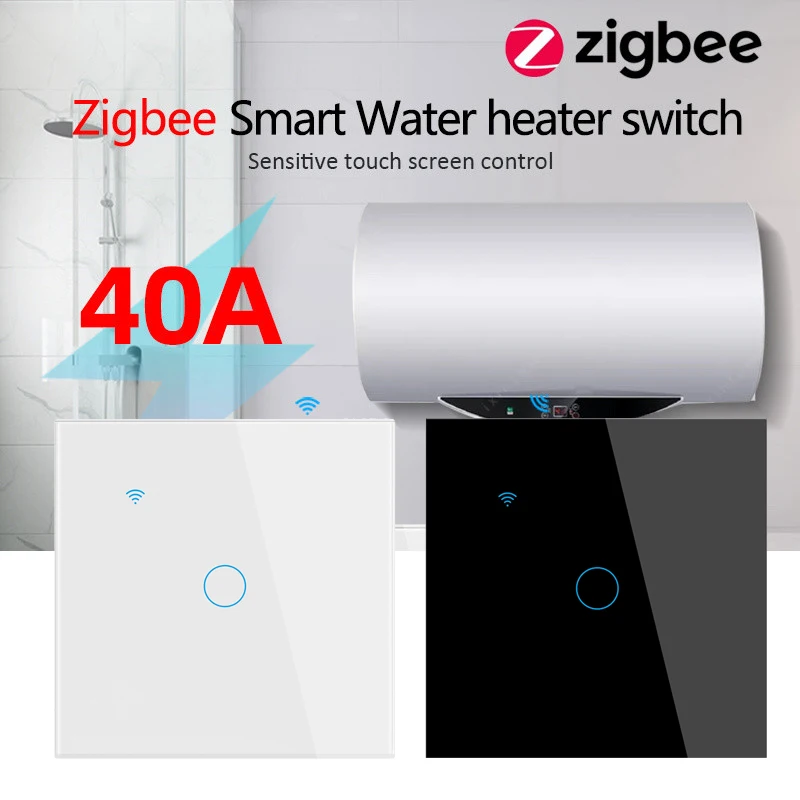 

Умный водонагреватель Tuya Zigbee, умный котел с Wi-Fi и таймером, 40 А, с голосовым управлением через приложение