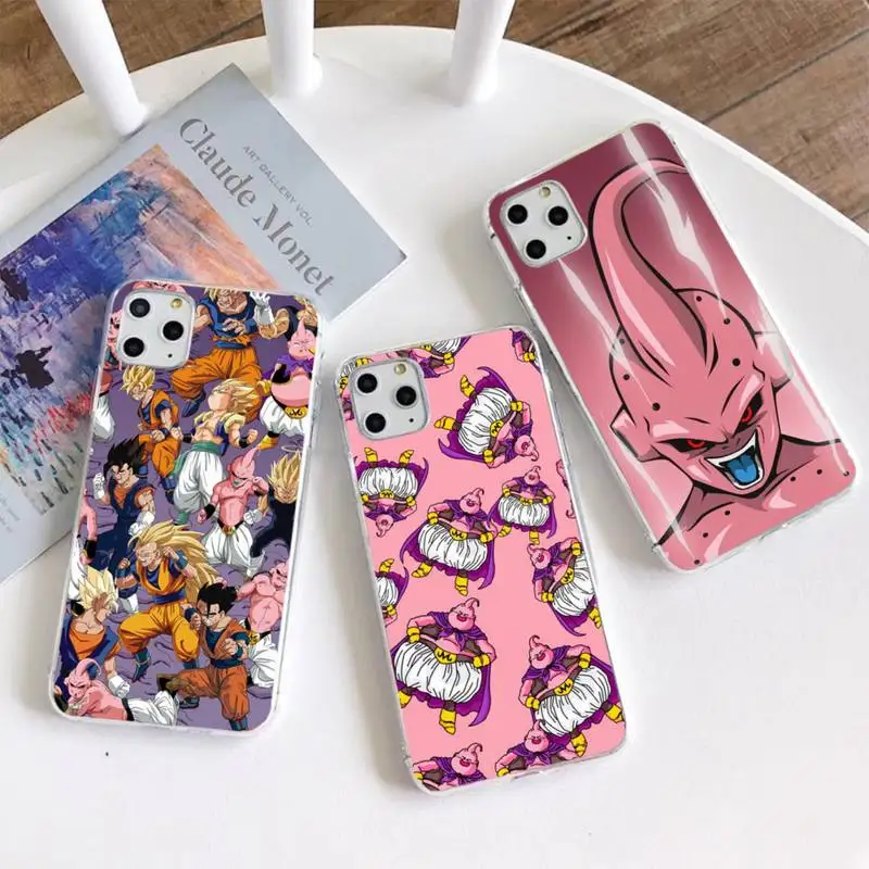

Anime Majin Buu Phone Case For iphone 13 12 11 Pro Mini XS Max 8 7 Plus X SE 2020 XR Silicone Soft cover