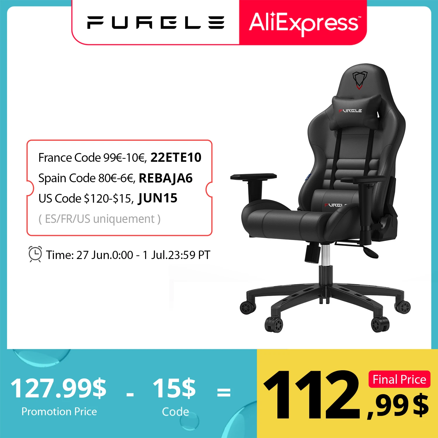Furgle Carry Series Office Chair WCG Ergonomic Gaming Chair Computer Chair with Body-hugging Leather Boss Chair Armchair Office