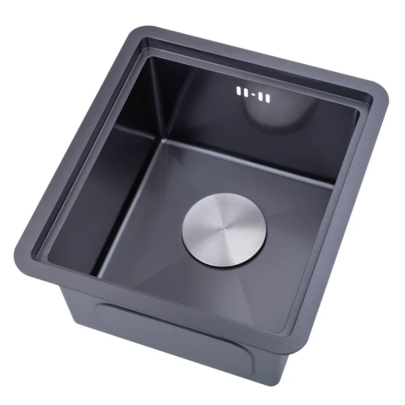 

Раковина из нержавеющей стали Nano black 304 с дренажным покрытием, барная стойка, маленькие кухонные аксессуары с одним слотом