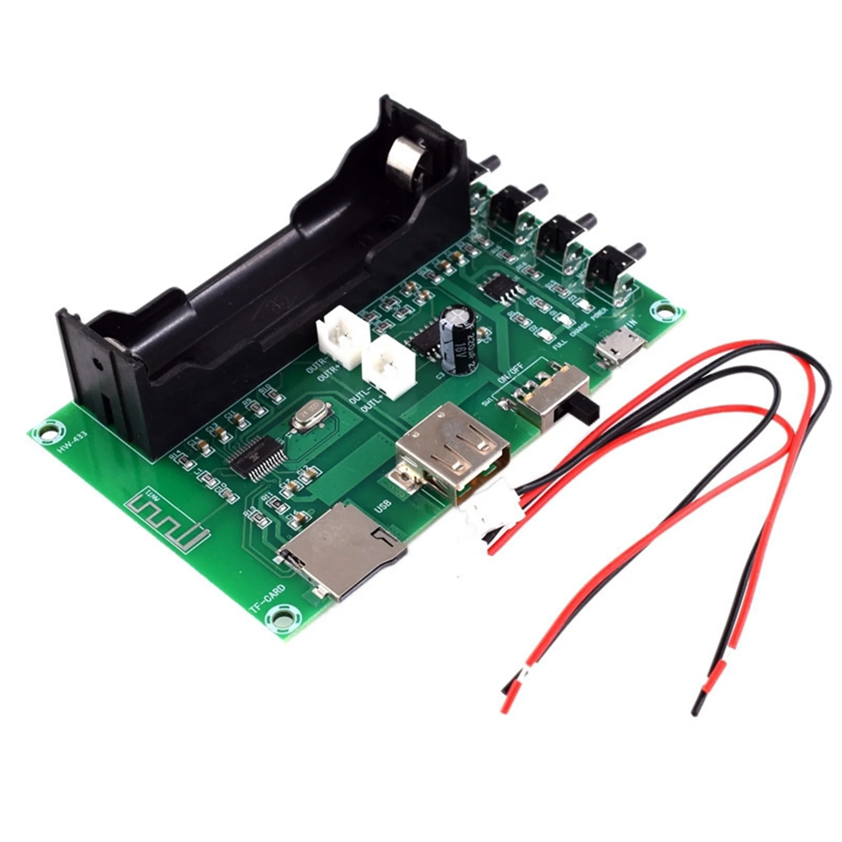 

XH-A150 Bluetooth Amplifier PAM8403 Audio Board 10W Lithium Battery USB TF-Card Dual Channel DIY Speaker