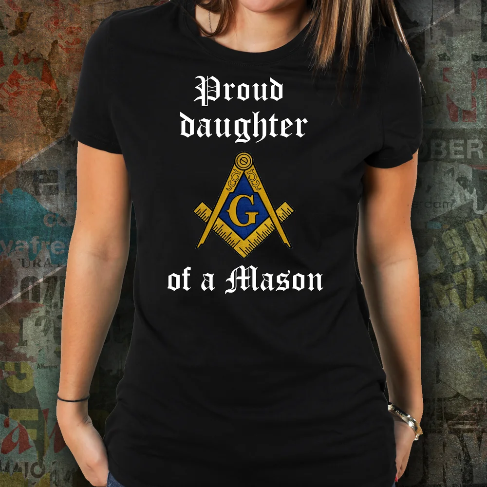 Рубашка для семьи Masonic тройник с надписью гордкая дочь