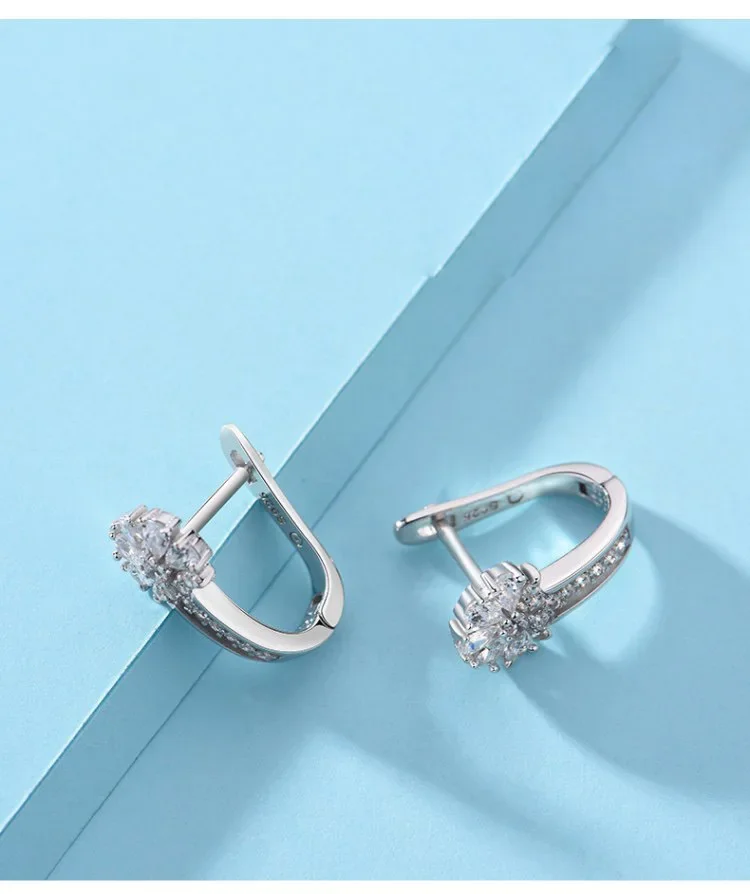 Серьги CHUANGCHENG инкрустированные фотоэлементами серьги очаровательные ювелирные