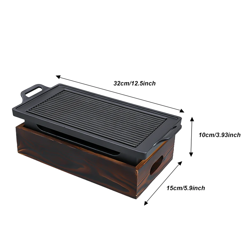 Бездымный портативный гриль для барбекю корейский японский уголь духовка