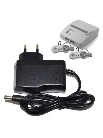 Блок питания для игровой консоли NES/SNES, зарядное устройство, адаптер питания, вилка европейского стандарта, 100-250 В, защитное зарядное устройство, адаптер питания
