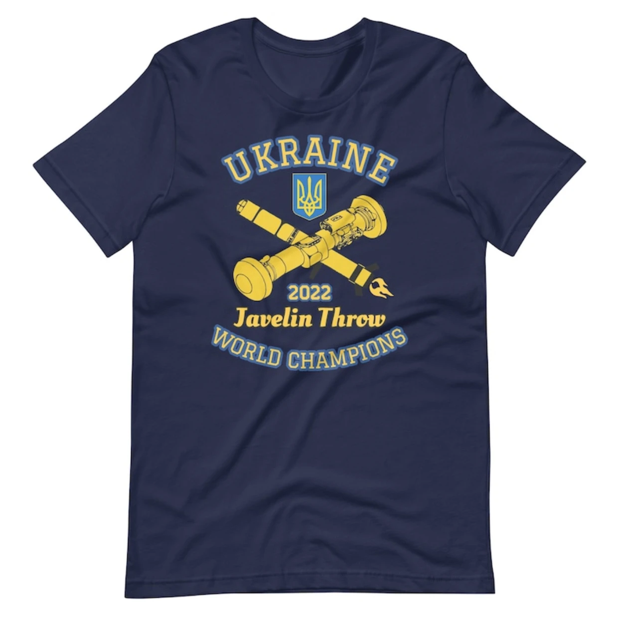 

Ukraine Javelin Throw World Champions T Shirt. Short Sleeve 100% Cotton Casual T-shirts Loose Top Size S-3XL