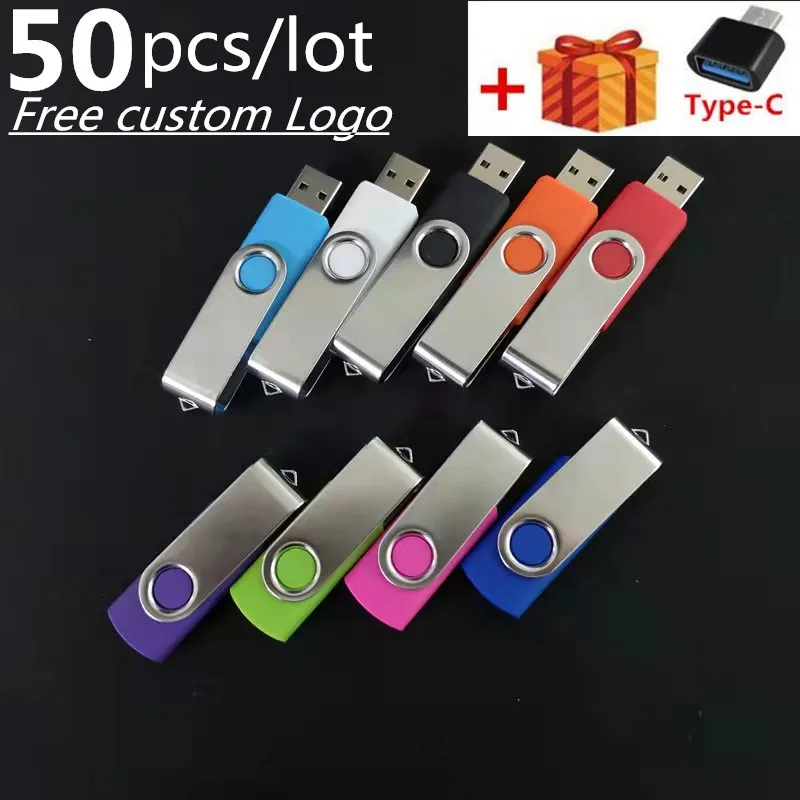 

Usb-флеш-накопитель 50 шт./лот с логотипом на заказ, 64 ГБ, 32 ГБ, 4 ГБ, 8 ГБ, 16 ГБ, 128 ГБ
