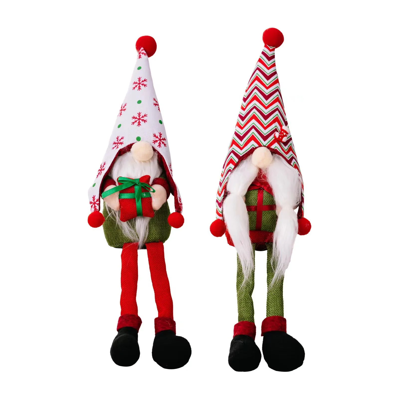 

Christmas Gnome Xmas Gnomes Long Legs Tip Hat Elf Doll Ornament Crafts Decor Doll Supplies for Home Restaurant M68E