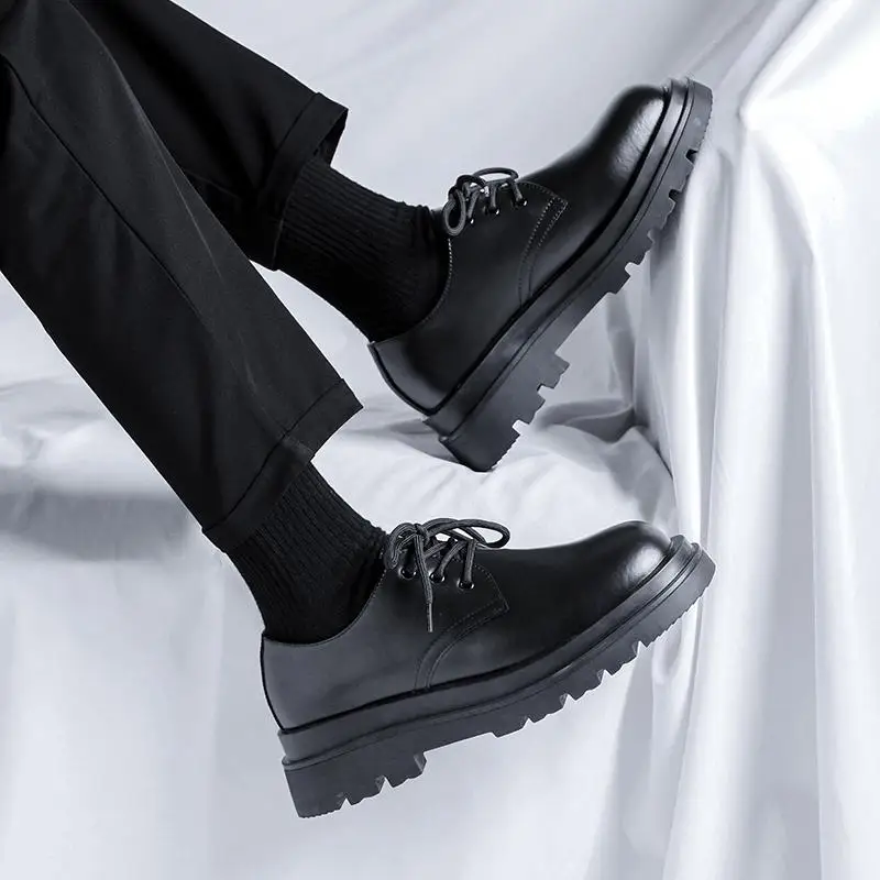 Элегантные мужские туфли кожаные модельные туфли-оксфорды Итальянские