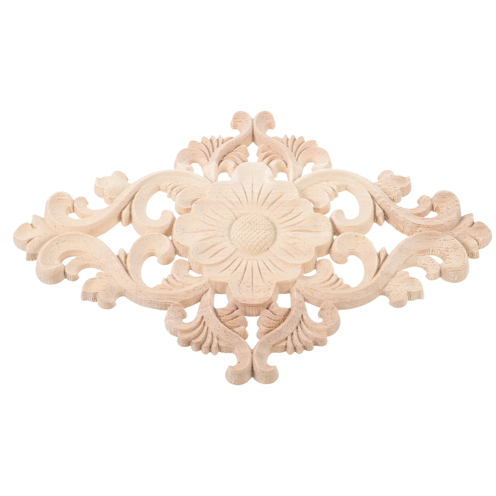 

European Wood Carving Wall Appliques Onlays Scrapbook Embellishments Furniture Decorative Flowers Carved