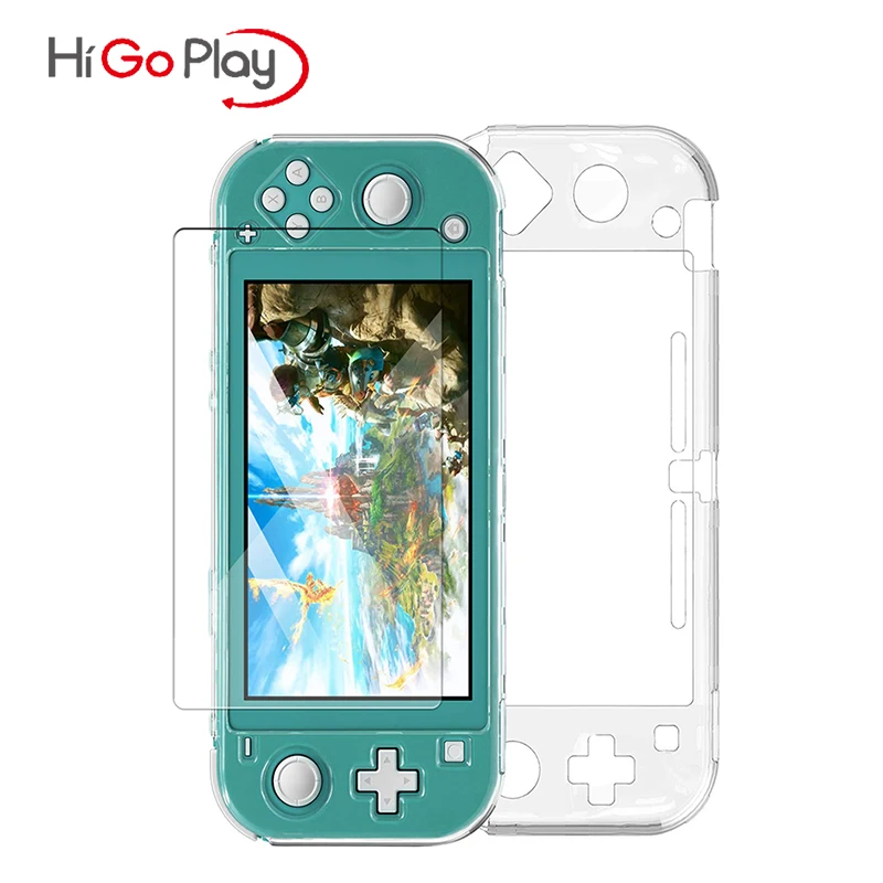 

Прозрачный чехол HIGOPLAY из поликарбоната с кристаллами, защитный чехол, рамка, прозрачная защита для Nintendo Switch Lite, аксессуары для игровой консо...