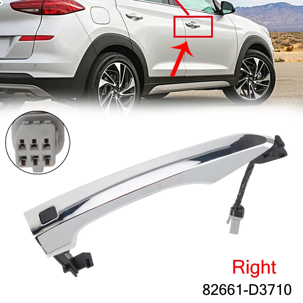 

1 пара смарт-ключей для наружной передней правой двери для Hyundai Tucson 2016-2021 RH для триммеров, которые поставляются с умным ключом (справа)