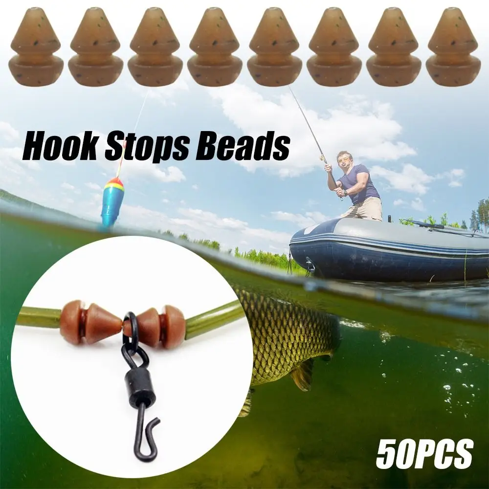 

50PCS Hot gourd Ronnie Rig High Quality Pop UP Boilies Stop Carp Fishing Stoper Fishing Hair Chod Hook Stops Beads