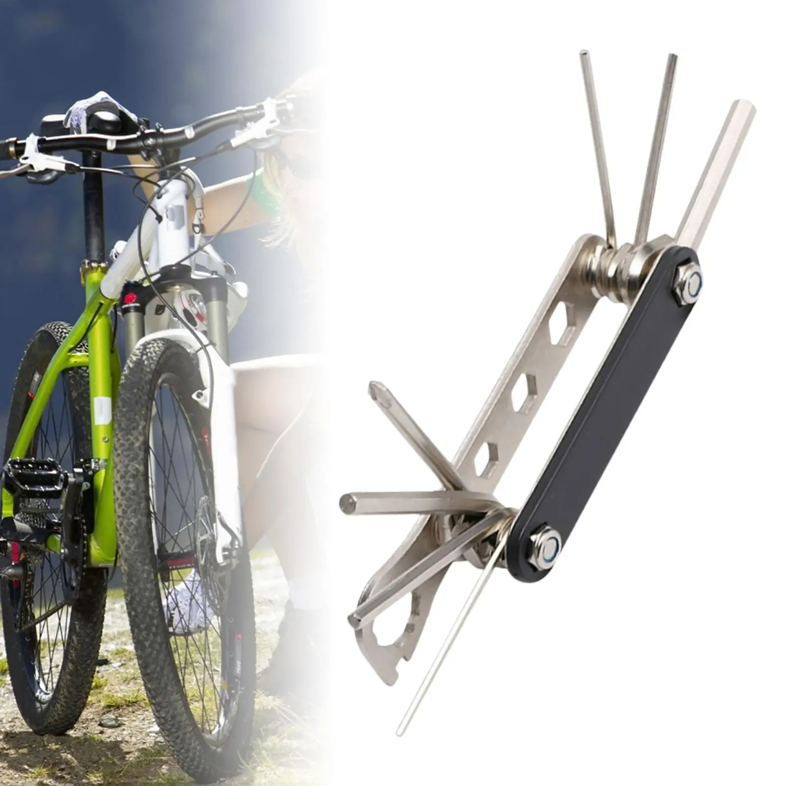 

Портативный набор для ремонта велосипеда 12 в 1, шестигранный мини карман из нержавеющей стали для горного велосипеда, дорожного велосипеда, ...