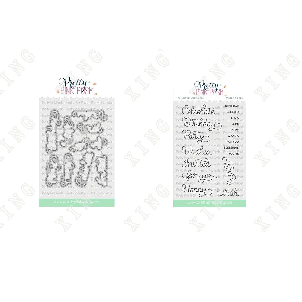 

Diy Birthday Scripts Greeting Card Metal Cutting Dies Stamps Set Scrapbooking Paper Craft Coloring Decoration 2022 Hot Sale Mold