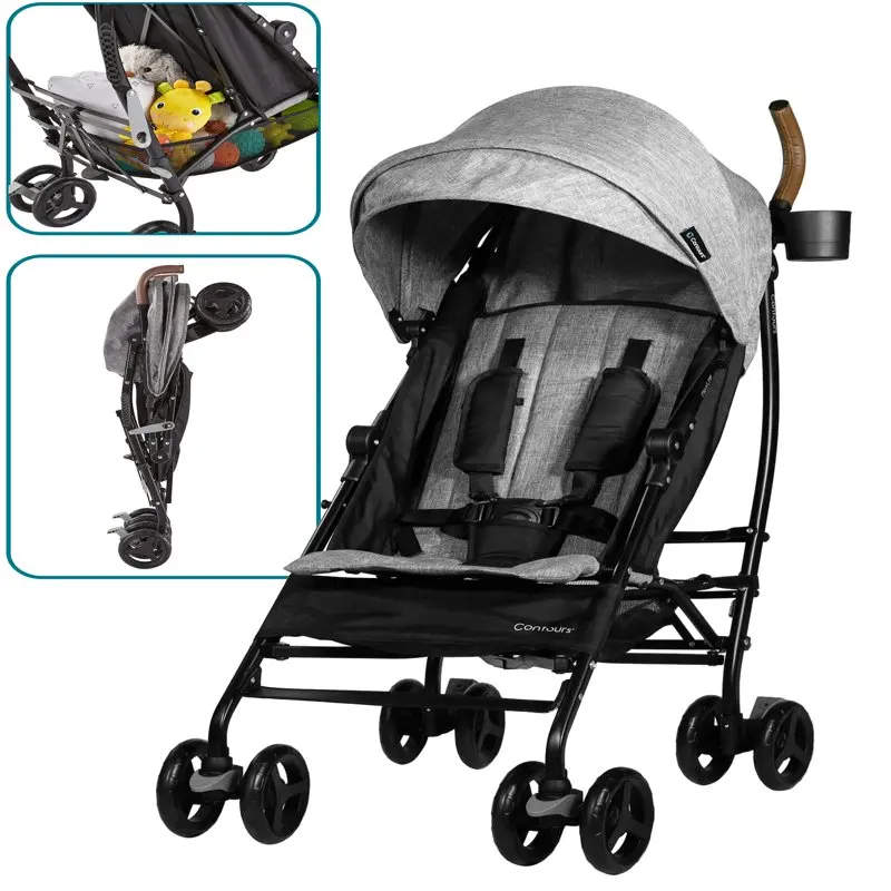 

MaxLite Travel Stroller, Lightweight Stroller, Grey