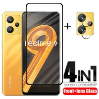 4 in 1 for oppo realme 9 glass for realme 9 tempered glass hd 9h full cover screen protector for realme 9 pro plus 9i lens film