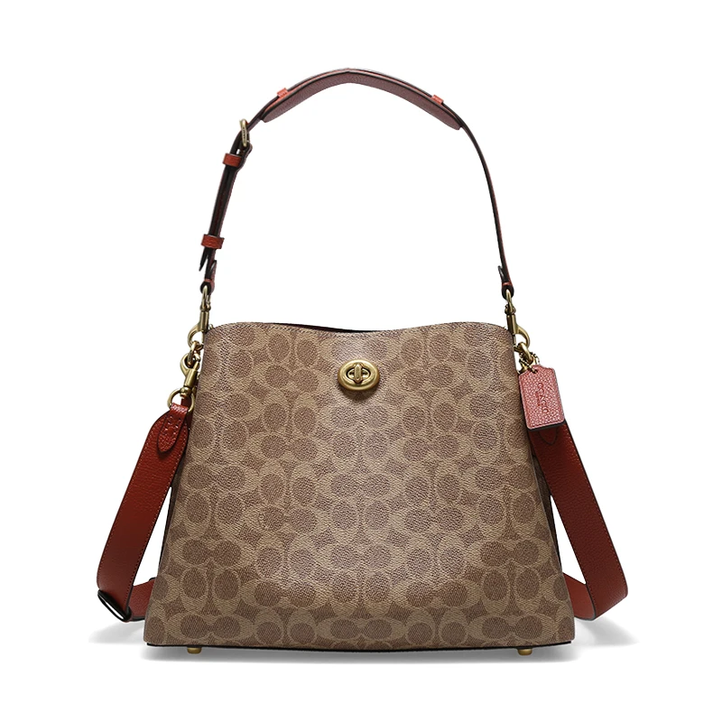 Тренерская большая женская сумка через плечо из ПВХ кожи C2745B4NQ4