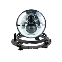 7inch led headlight hi low beam and installation ring mounting bracket for voyager 1700 n vaquero 1700