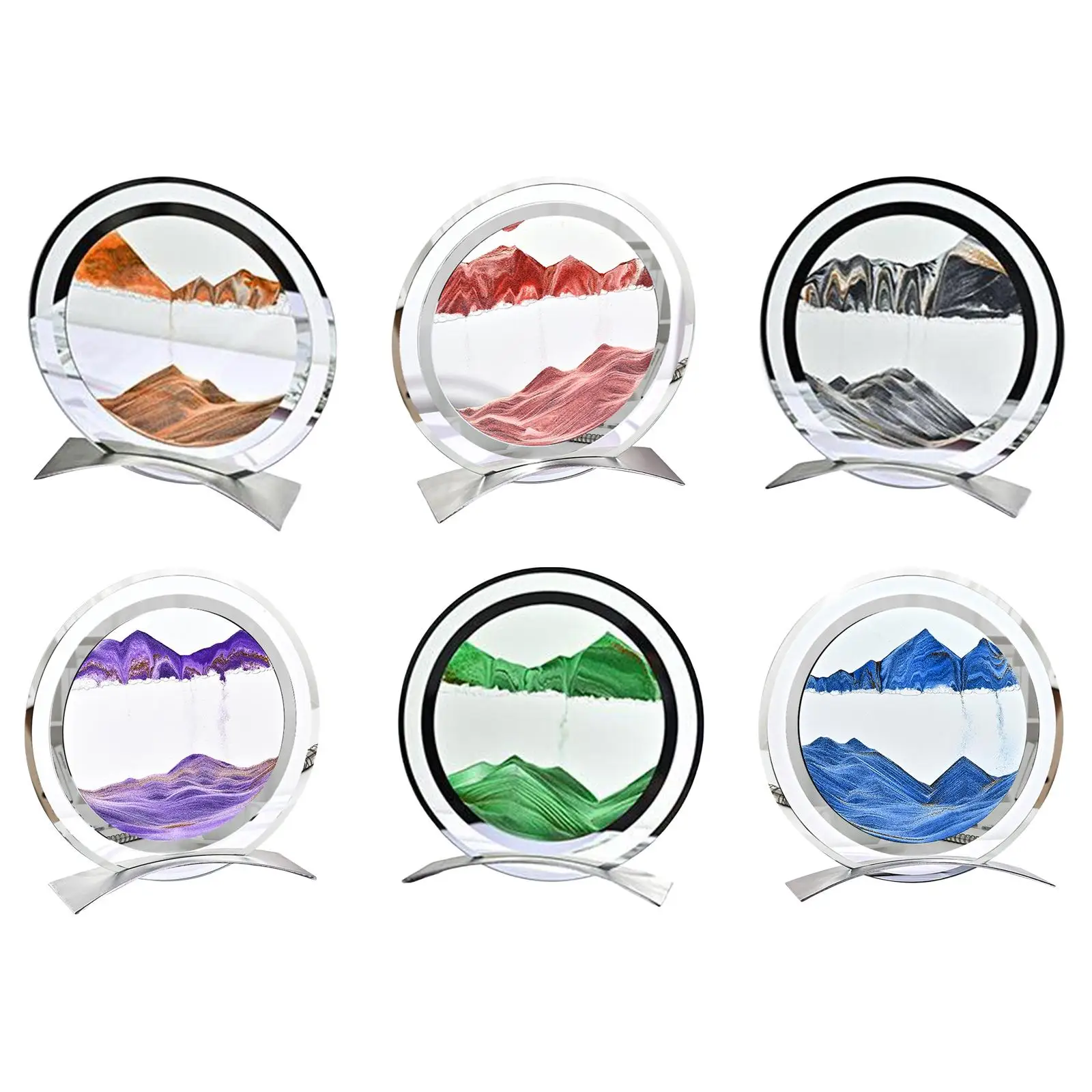 

Moving Sand Art Picture Sand Art Liquid Moving Relaxing Art Toys for Desktop