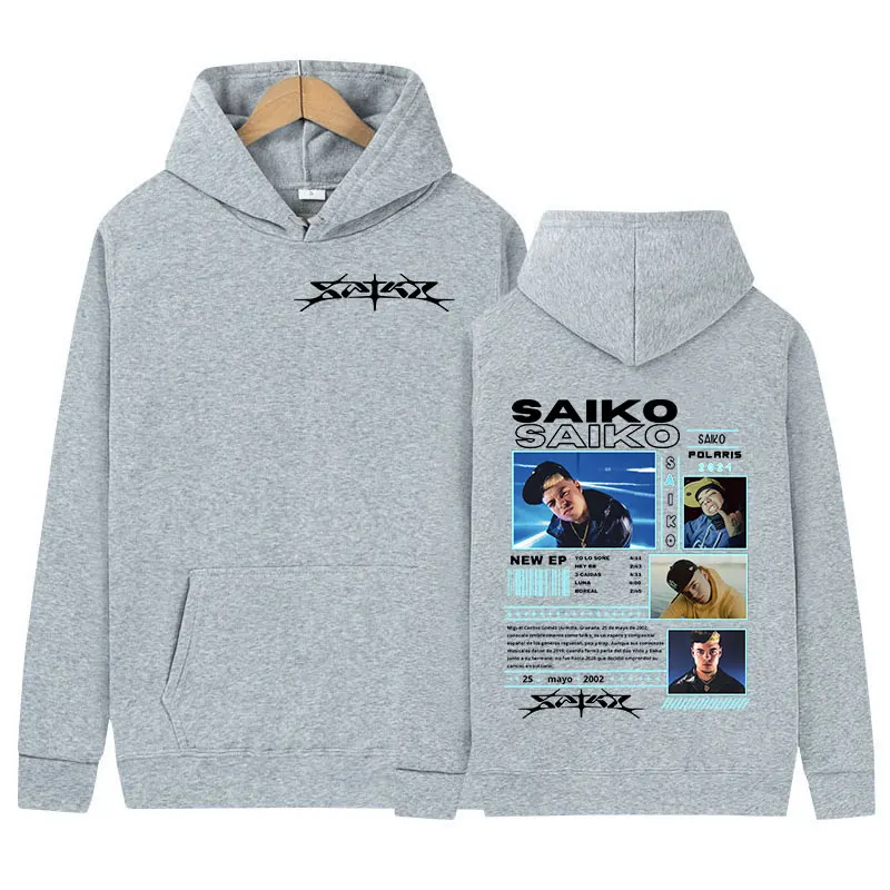 Рэпер SAIKO POL ARIS Tour 2024 толстовка с капюшоном мужской свободный пуловер в стиле