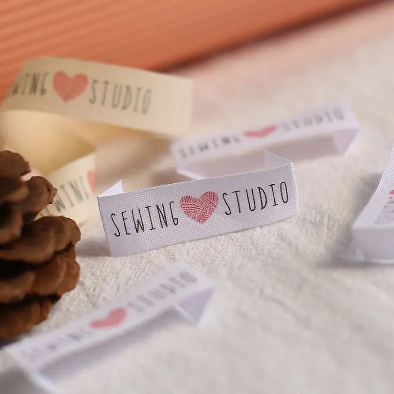

15x60mm custom clothing label，personalized brand organic cotton webbing label logo or text handmade,sewing label ,brand logo