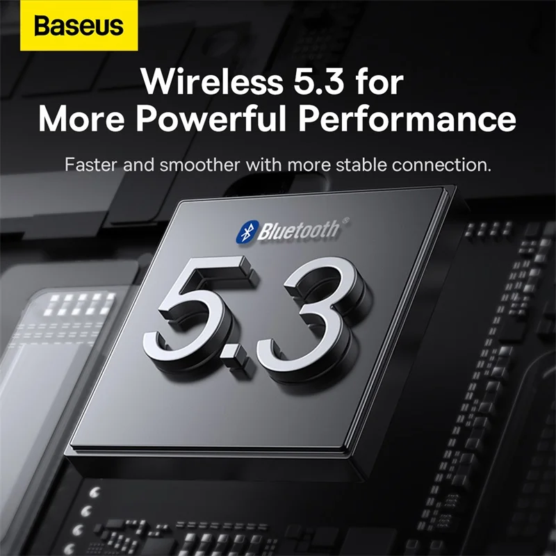 Baseus Bowie EX TWS Earphones 5.3 Bluetooth Headphones,Noise Cancelling Earbuds,Gaming Headset,Wireless Earphones,4-Mic ENC