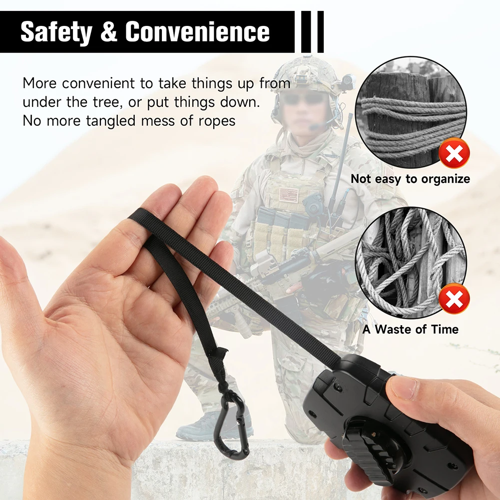 32FT Treestand Gear Подъемник Телескопический носовой механизм Выдвижной лук для