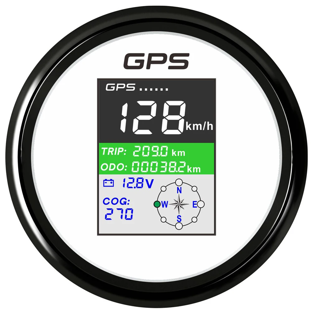 

NEW 85mm Digital GPS Speedometer Speed Gauge MPH Knots Km/h Adjusted With Antenna For Boat Car Motorcycle Odometer Waterproof