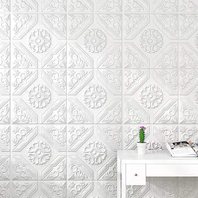 3D наклейки на стену самоклеящиеся обои из пеноматериала сделай сам для потолка