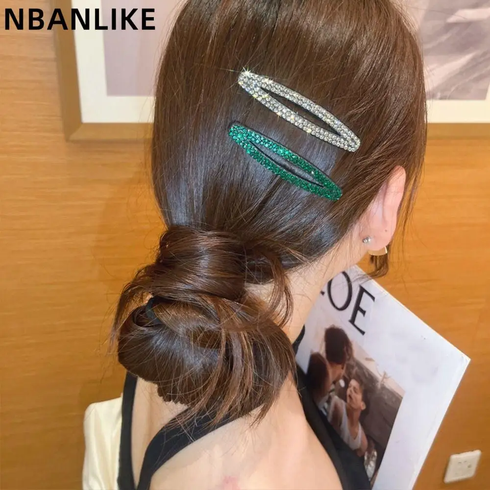 

Geometric Shiny Rhinestone BB Clip Fashion Sweet Cute Small Hair Clip Hair Accessories