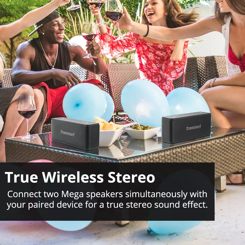 

2023 Tronsmart Mega Bluetooth 5.0 Speaker Portable Speaker 40W Columns Touch Control Soundbar support Voice Assistant,NFC,MicroS