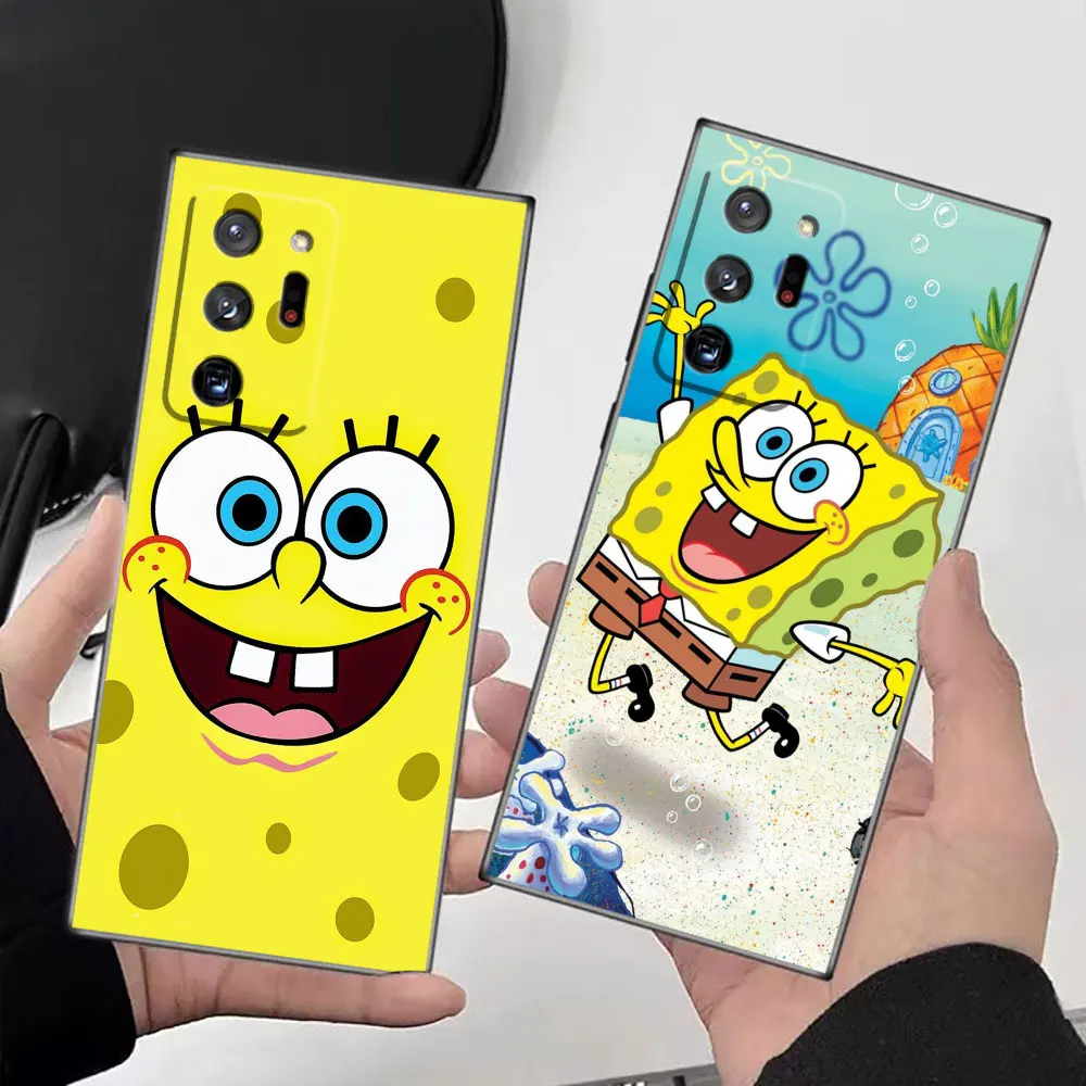 

Happy S-SpongeBob S-SquarePants Phone Case For Samsung Galaxy NOTE 20 10 9 8 M62 M53 M51 M33 M32 M31 M30 M30S M23 J8 J7 J6 Case