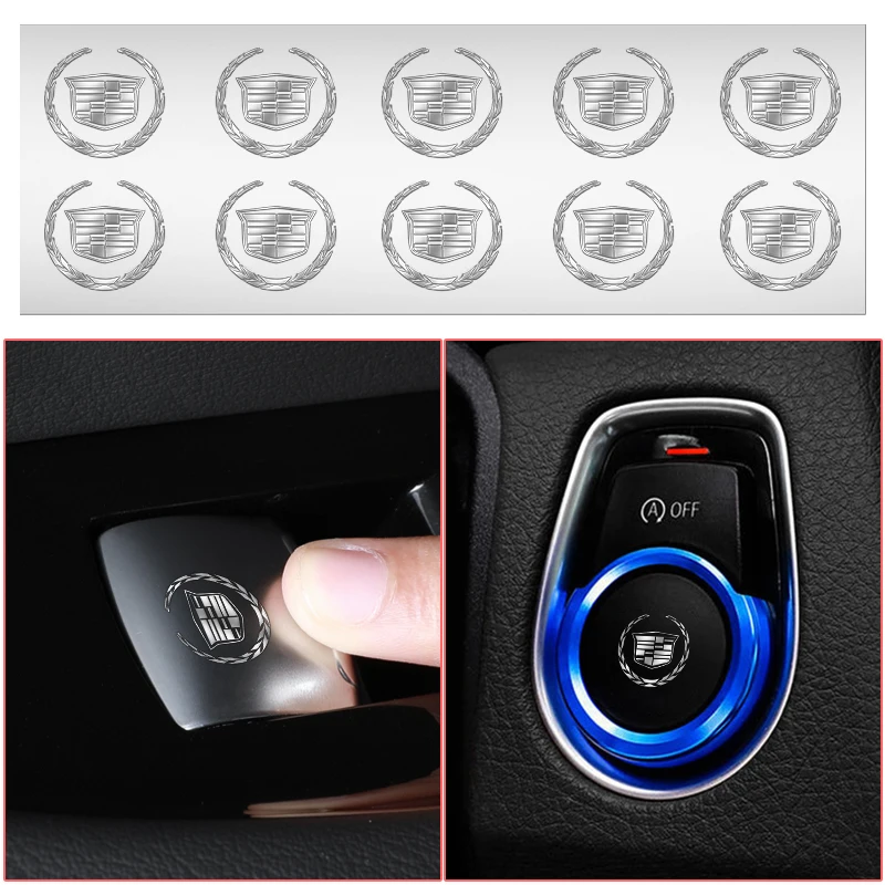

Car Window Switch One-Button Start Key Sticker For Cadillac CTS ATS Escalade Eldorado BLS Miniatura SRX Deville XT5 XT4 STS XT6