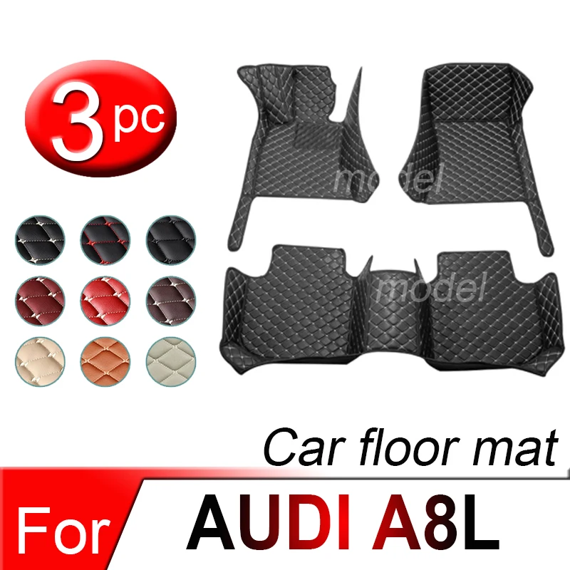 

Car Mats For AUDI A8L D3 4E W12 5seat 2006~2010 Anti-dirt Pad Carpets Leather Floor Mat Rugs Pad Interior Parts Car Accessories