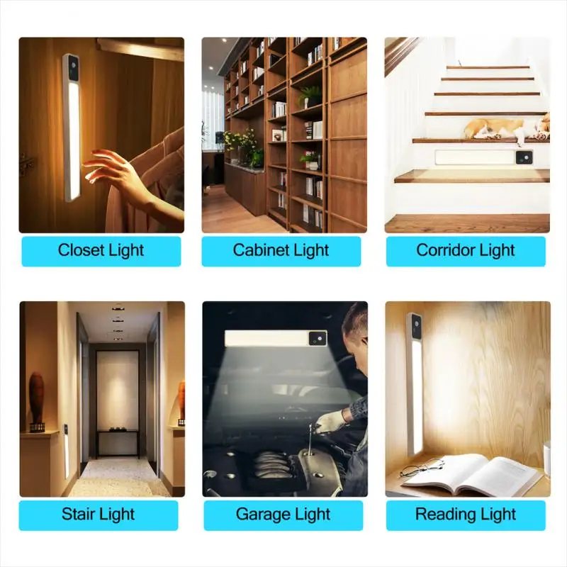 

Usb Touch Bedside Reading Lamp Camphor Wood Kitchen Under Cabinet Light Insect Repellent Mildew Proof Night Light Dormitory Led